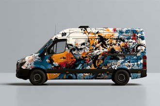 do van wrap design, car wrap ,livery van wrap, vehicle wrap