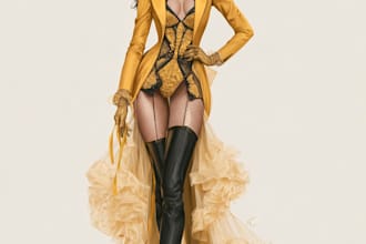 draw a fashion illustration