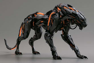 design spectacular robots, cyborgs and mechs