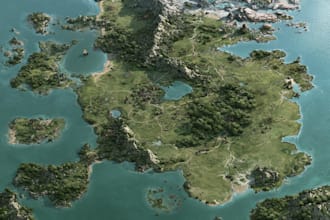 illustrate a creative vector map