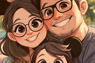 design a disney cartoon illustration