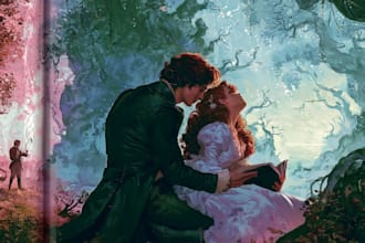 design erotic fantasy romance book cover for kdp