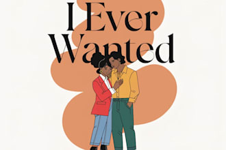 create design a printready romance book cover or ebook