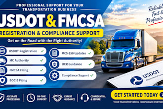 handle usdot registration and fmcsa compliance support
