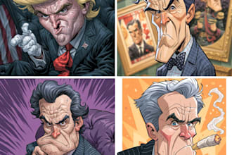 draw a clever and powerful political cartoon