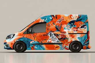 vehicle wrap car wrap van truck wrap design
