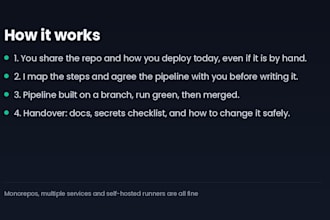 set up a ci cd pipeline with github actions, gitlab ci or jenkins