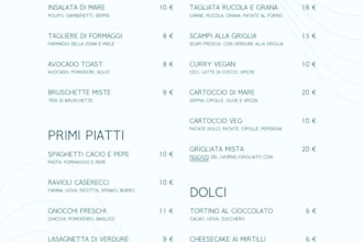 design a professional restaurant menu in canvas