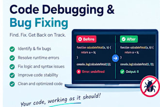 debug, fix, and optimize any code block or script