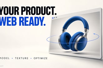 create optimized 3d product models in glb and gltf for web