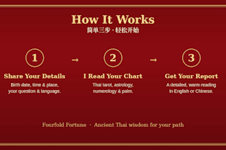 give an authentic thai tarot, astrology and palm fortune reading