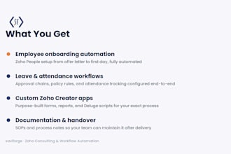 build HR automation and workflows in zoho people and creator
