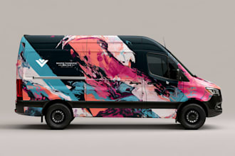 car wrap, truck wrap or van wrap design
