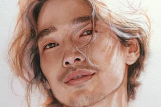 custom soft pastel portraits personalized hand drawn artwork