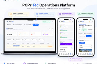 build a custom saas CRM or business web application