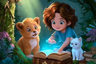 illustrate children book illustration, kids book, children