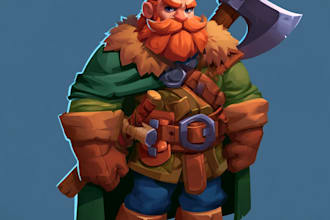 design stylized 2d game characters