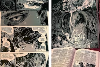 illustrate comic book manga page graphics novel manga