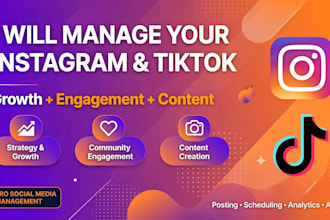 be your instagram and tiktok growth manager