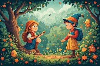 children book illustrations and children book cover
