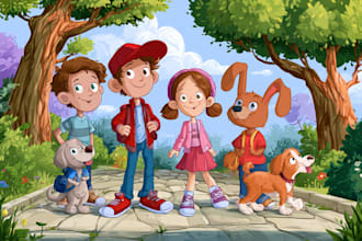 draw children book illustration