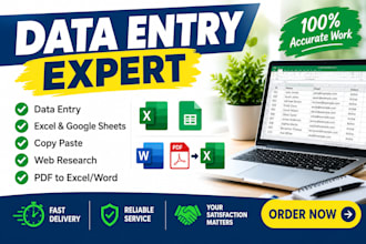 provides data entry services