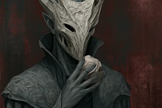 draw horror, creepy or dark fantasy illustration
