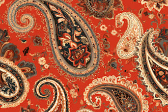 draw custom paisley pattern design for bandana or shorts