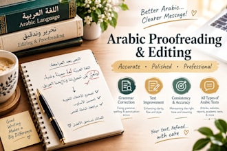 arabic proofreading and editing service