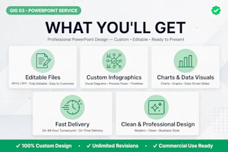 create modern and creative powerpoint presentation design