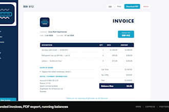 build a custom web app with admin dashboard, login and database
