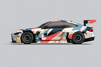 vehicle wrap design, car wrap design, van wrap design