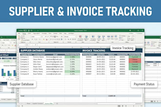 create a professional procurement excel dashboard