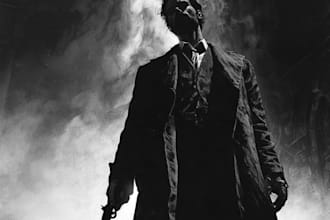 do noir, horror and dark comic book art and illustrations