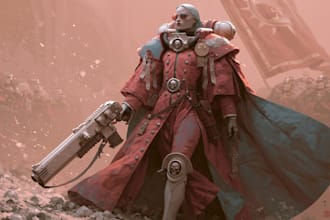 illustrate a warhammer 40k art