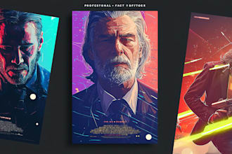design professional movie poster and cinematic film artwork