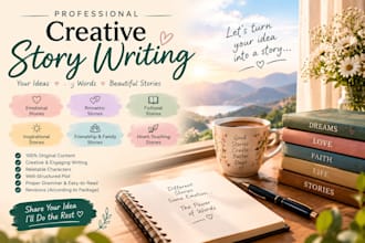 write creative and emotional short stories