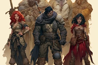 draw character illustration and custom character art
