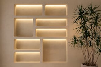 design a modern minimalist interior with 3d visualization