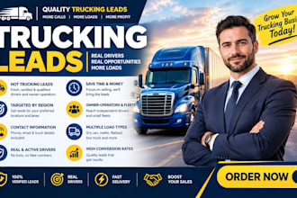 generate targeted trucking leads and freight company leads