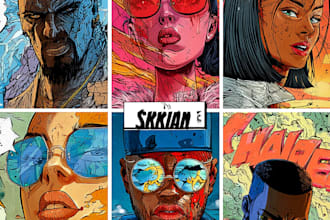 create comic book pages in any art style