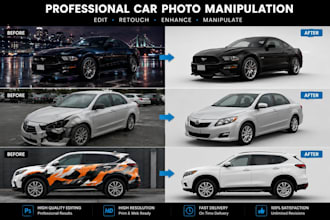 professionally edit and manipulate your car photos