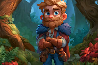 draw 2d game character or game character
