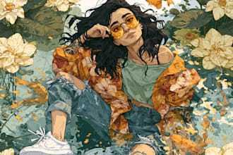 draw custom digital art illustrations