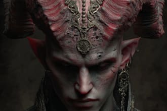 draw fantasy horror art and horror character art