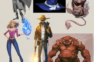 design fantasy character art and fantasy character