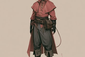 draw your dnd art or ttrpg character design or illustration