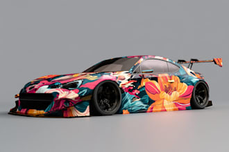 draw car wrap vehicle wrap