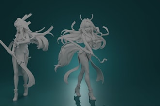 cut and add key to high details 3d model optimize for printing and easy assemble