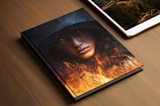 design custom fantasy book cover, kindle ebook cover  art